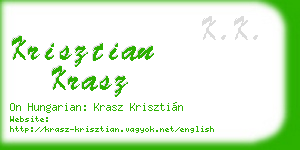 krisztian krasz business card